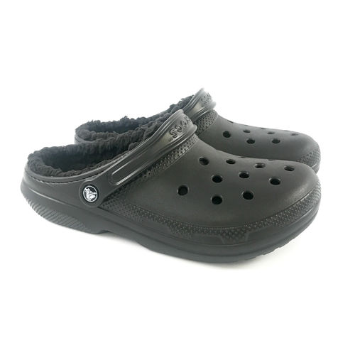 Crocs Classic Fuzz-Lined Clog Black