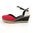 Tommy Hilfiger Basic Closed Toe Mid Wedge Red